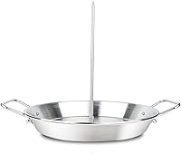 Vista 6 de Brocheta vertical para barbacoa – Al Pastor Pincho vertical para asador vertical para tacos Al Pastor, Shawarma, giroscopios, accesorio