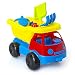 Set di giocattoli da spiaggia per bambini - Set di camion di sabbia - contiene camion, annaffiatoio, forme, forchetta e pala - Giocattoli per bambini all?aperto - Gioco di sabbia e acqua