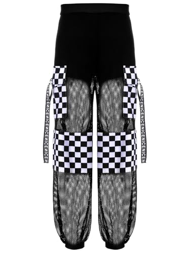 Girls Boys Active Sweatpants Breathable Mesh Joggers with Elastic Waist & Pockets