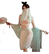 QNCLO Women's cosplay Japanese anime geisha dress underwear Chinese style dancer sexy clothing