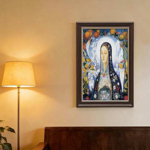 Toile Vierge Joseph Stella de decoration murale avec cadre suspendu - 4