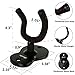 Guitar Wall Mount Hanger 4-Pack, Moodve Metal Guitar Hanger, Guitar-Shaped Guitar Wall Hanger, Black Guitar Holder Stand for Bass Electric Acoustic Guitar Ukulele (Guitar Shape)