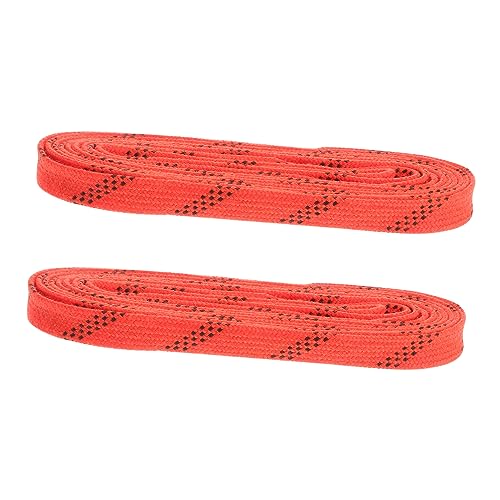 Lacets de hockey orange YARNOW pour éviter les patins desserrés