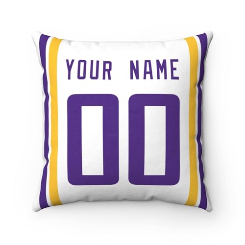 Image of ANTKING Throw Pillow 2 Pack Custom Any Name and Number Personalized Gift for Men Women Boys