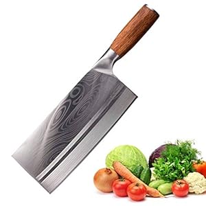 Hakmes 8 inch Chinese snijmessen superscherpe mes plantaardige vlees vismes 4Cr14 hoge hardheid Keukenmes (Color : 8…