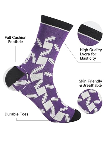 Dress Socks Combed Cotton Anti Odor Quick Dry Moisture Wikcing Size 8-13 Crew Socks2