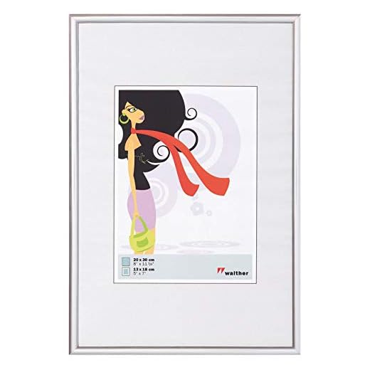walther design cornice argento 21 x 29,7 cm (DIN A4) Nuovo stile di vita Cornice in plastica KV130S