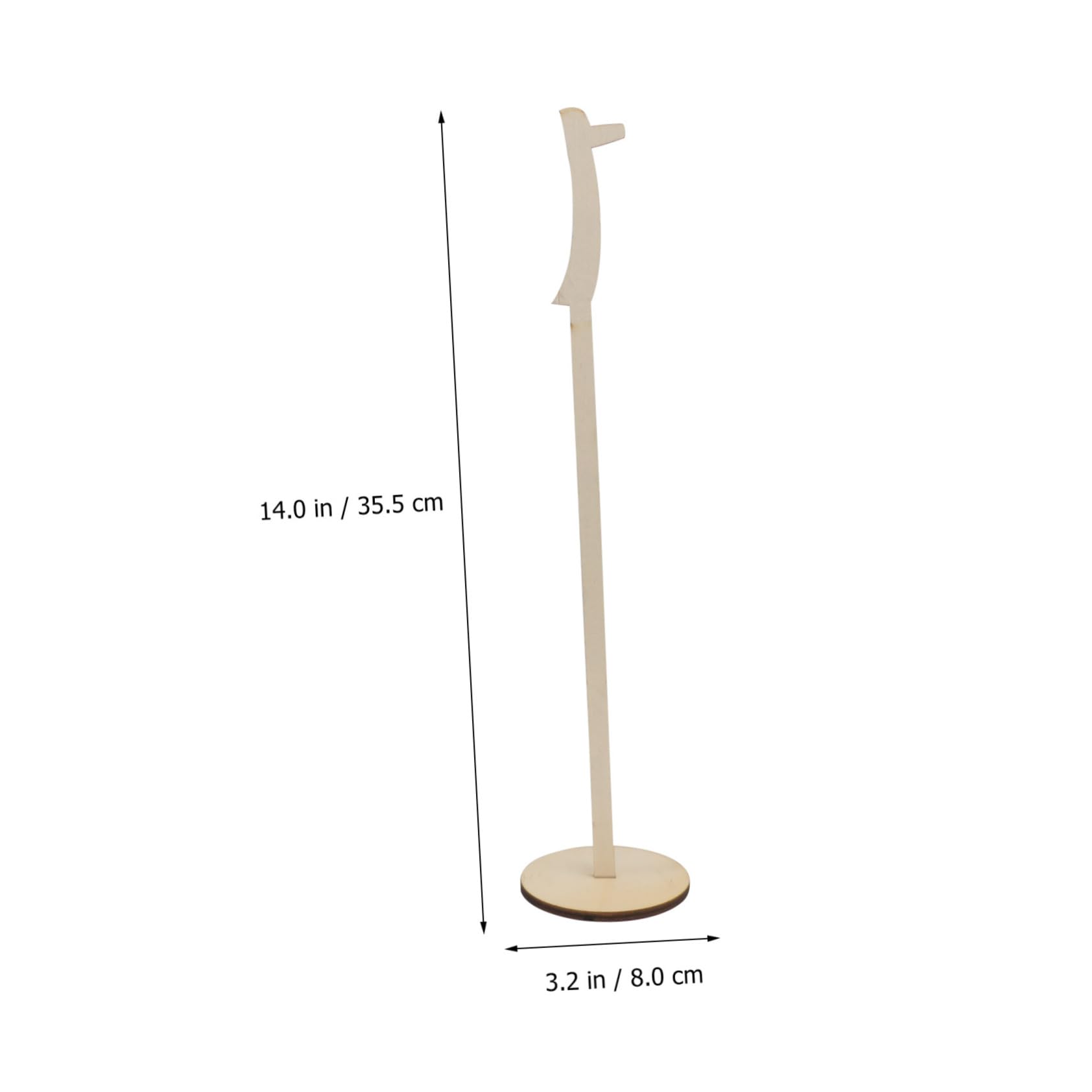 LABRIMP Número de Mesa de Boda 1 Juego de Madera Beige Diseño Hueco