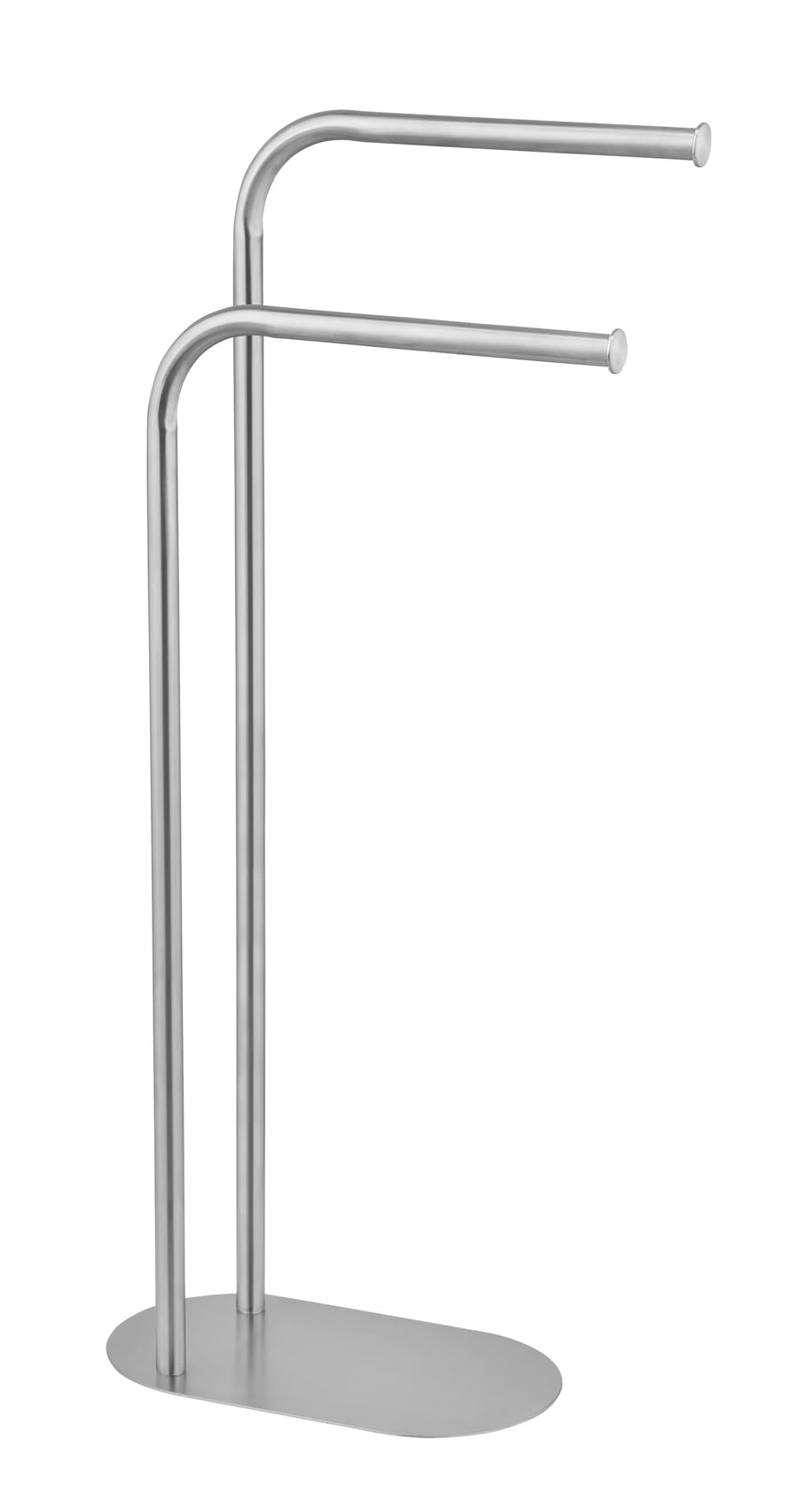 Wenko Portasciugamani MOD. Levante autoportante Design Moderno in Acciaio Inox salvaspazio Metallo Satinato per Bagno 30 x 79 x 17 cm Argento Opaco
