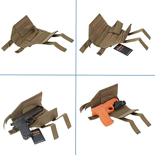 Pistol Holster Universal Adjustable Open Top Single Pistol Mag Pouch Flashlight Holder #TOP4