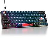 Clavier RVB : le clavier de jeu filaire TKL compact dispose de 18 modes de rétroéclairage RVB et de 16,8 millions de couleurs de clavier de jeu illuminent votre monde de jeu.