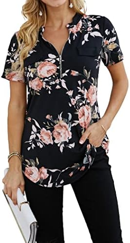Ninedaily Business Casual Clothing for Women,Tunics Tops to Wear with Leggings Modern Western Leisure Breathable Sleeveless Shirts Summer Blouse,XXL Pink Floral