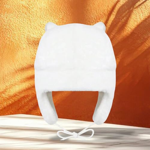 Chapeau Ushanka femme chaud en peluche et taille réglable - 6