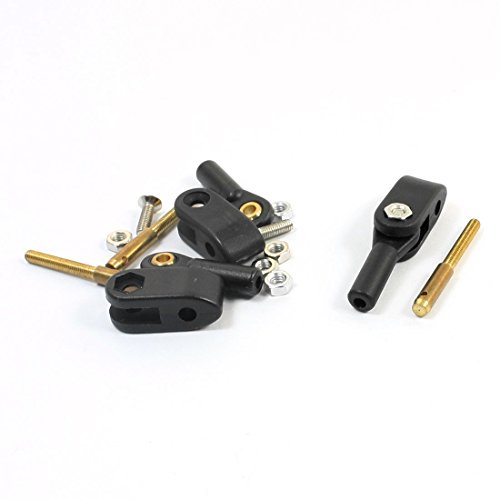 Aexit 3 Sets Electrical equipment Arm Clevis w 3mm Hole Dia Ball Joint w M3x32mm Connecting Rod