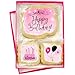 Happy Birthday Cookies 3 pack for Women Girls Teens Gift Basket For Her Mom | Pink Cookie Treats Cake Balloons | Individually Wrapped