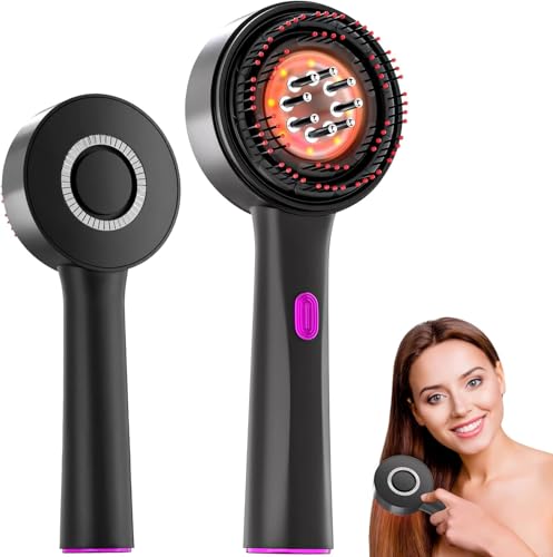 Image of Oil Applicator Comb|Red Led Light Therapy |Boost Hair Growth| Reduce Dandruff | Relieve Stress |High Vibration Corded Electric Scalp /Head Massager | 6 ML Oil Tank | 3 Hr Run-Time| Type-C