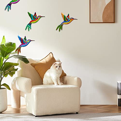 Décorations murales en métal de haute qualité avec sculptures d'oiseaux 3D