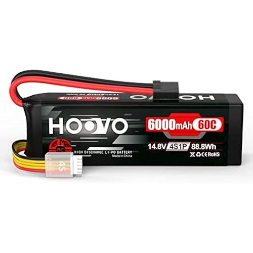 HOOVO 4S 14.8V 6000mAh 60C LiPo Battery Pack Softcase RC Battery