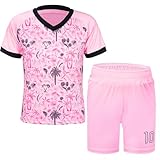 MUDJEAN Kids Soccer Practice Outfits Girls Soccer Shirt for Youth Great Gift for Boys Football Style Jerseys...
