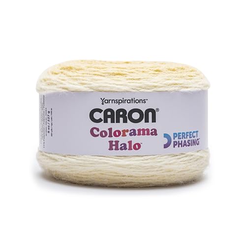 Image of Caron Colorama Halo Cake Caron Beeswax Frost Yarn - 2 Pack of 8oz /226.79g - 71% Acrylic,18% Nylon,11% Polyester - #5 Bulky - 60 Yards for Knitting, Crocheting & Crafts