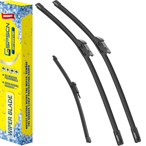 GSPSCN 3 Wipers Replacement for Land Rover Discovery 2024 2023 2022 2021 2020 2019 2018 2017 Original Equipment Windshield Wiper Blades 24"+20"+12" (set of 3)