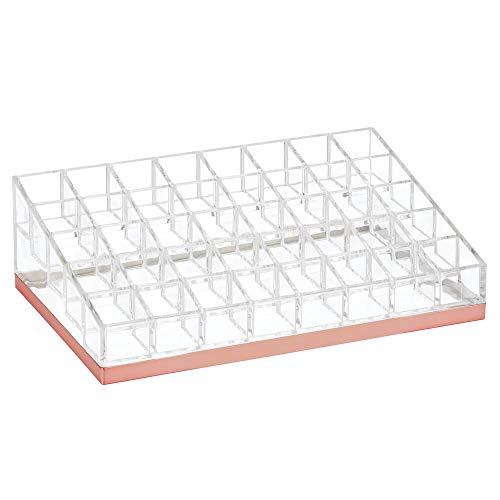 mDesign praktischer Lippenstift Organizer – dekorative Kosmetik Aufbewahrungsbox für Nagellack und Lippenstift – Ablage… – Bild 8