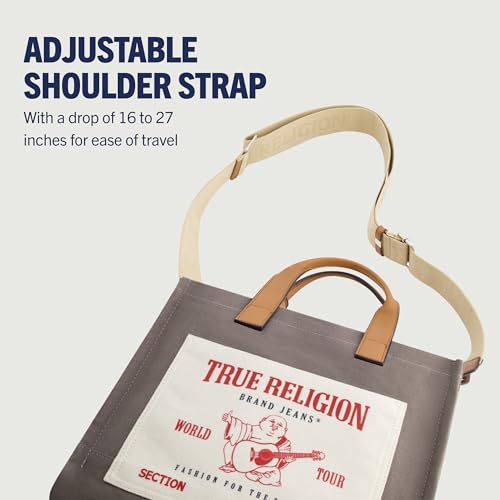 True Religion Tote, Women's Medium Travel Shoulder Bag with Adjustable Strap4