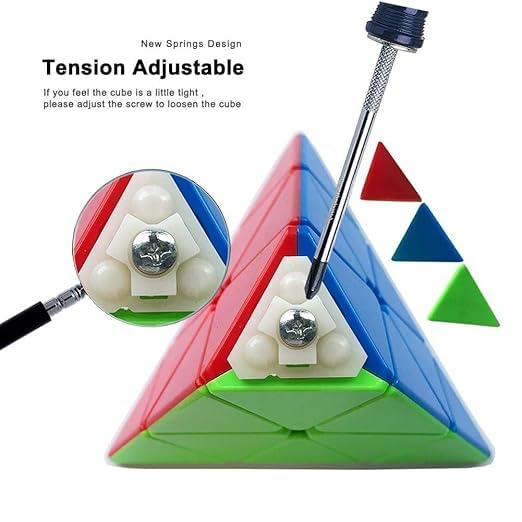 Image of Pyraminx Speed Cube for Kids & Adults | Smooth Rotation, Durable Build, Brain Puzzle Toy (Pyramid)