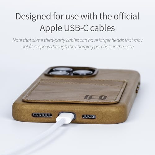 Portefeuille cuir véritable iPhone 15 Pro Max avec plaque magnétique - 3