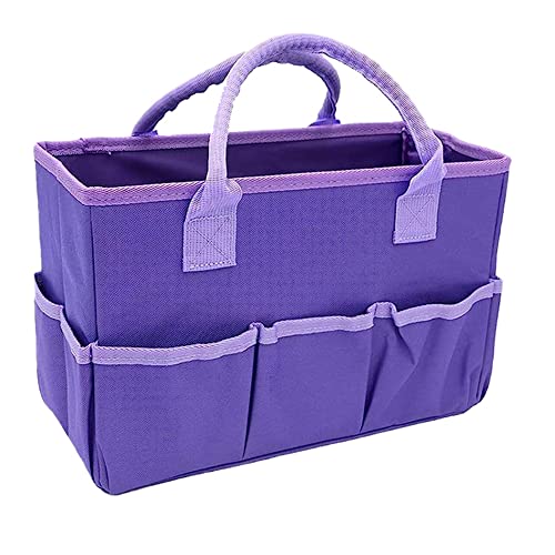 Srrrwunti Craft and Art Bag for Supplies with Pockets Oxford Tote Bag for Artist Kid, Teacher Organizer Storage,A