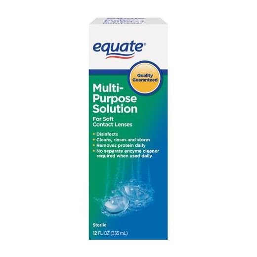 Equate Sterile Multi-Purpose Contact Lenses Solution for Soft Contact Lenses (Compare to Opti-Free Replenish) 12 FL OZ