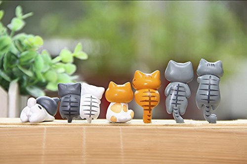 猫の置物　７点 Amazon.co.jp: 猫の置物 7匹セット 玄関インテリア 招き猫風 贈り物に