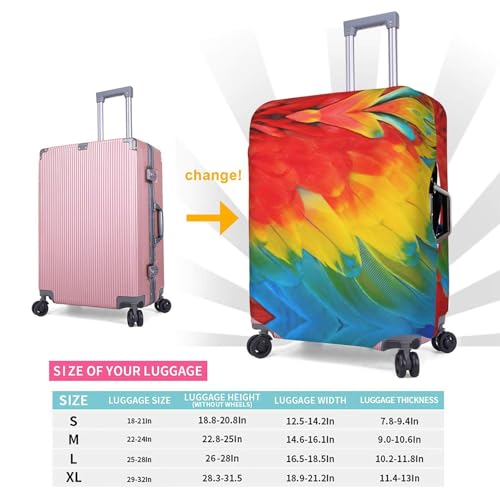 Housse de bagage pliable perroquet blanc XL protège valise soute - 6