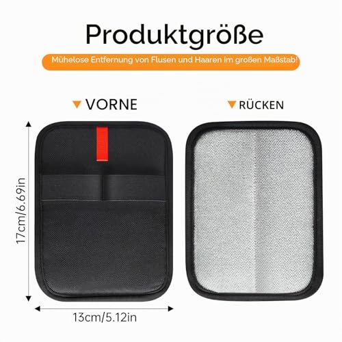 INABULETWO Statische Tierhaarentfernungshandschuhe, wiederverwendbar, elektrostatisch, Tierhaarentferner, Fellpflege-Handschuhe, Bürstenwerkzeug für Couch, Möbel, Teppich, Autositz, 2 Stück