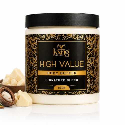 Image of KXNG Luxurious Whipped Body Butter, Deeply Hydrating Shea Butter Body Cream, Moisturizer for Men & Women, Cruelty-Free Skincare