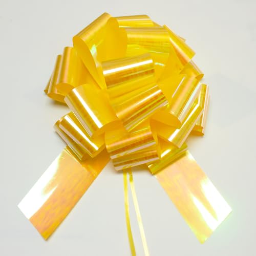 Image of 1Pcs Big Gift Bow,14 Inch Giant Large Pull Bow Big Bow,Great Gift Bow for appliances,Bikes,Table Decorations and Party Events (Yellow)