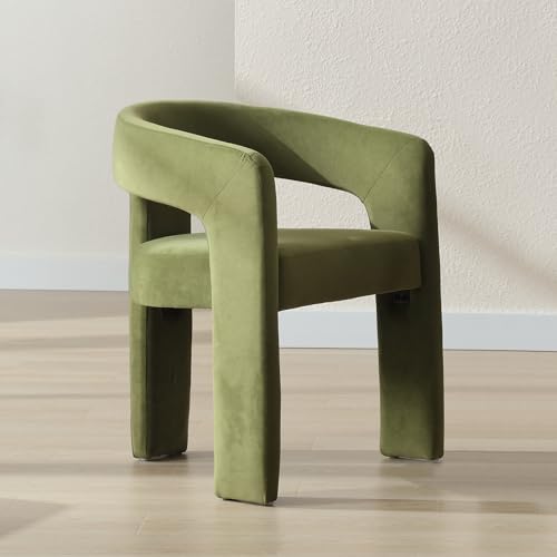 chairus Velvet Accent Chair Modern Tub Chair for Living Room Armchair Vanity Chair for Bedroom (Green)