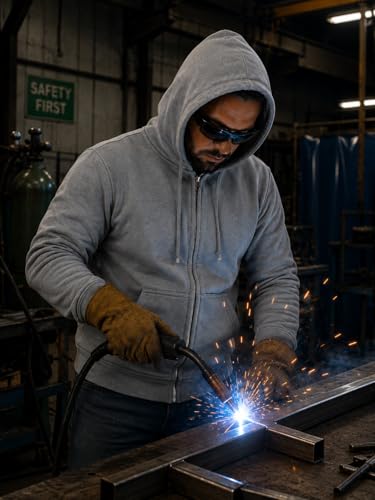 Image of Just In Trend Flame Resistant FR Fleece Hoodie - 100% C - Heavy Weight