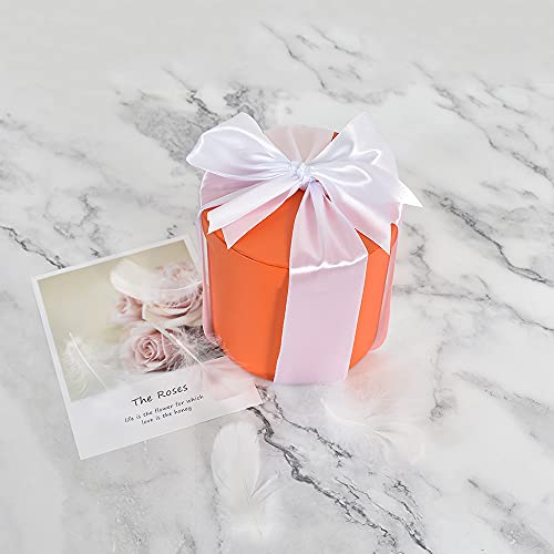 TONIFUL 5cm x 20M Weib band breit geschenkband große schleife satinband für auto Bogen Schleifen Partydekoration Stuhl Hochzeit Der Valentinstag Geschenkverpackungen Strauß geschenkband