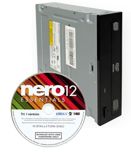 BestDuplicator Lite-On SATA DVD/CD Writer & Reader with Nero Multimedia Suite 12 Essentials,...