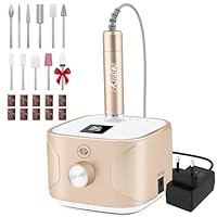 Nagelfräser für Gelnägel 35000 U/Min, Kredioo 11 in 1 Elektrische Nagelfräser mit LED Display Fräser Maniküre Pediküre Set für Salon und Zuhause