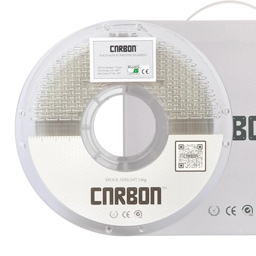 Certified Food Grade PETG 3D Printer Filament - CARBON by