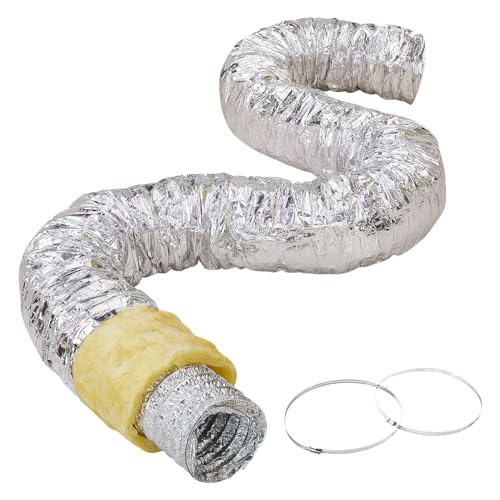 VEVOR 6 Inch Insulated Flexible Duct (25 Feet)