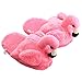 uiuoutoy Pantoufles en peluche pour femme - Motif flamant rose - Pour l'hiver