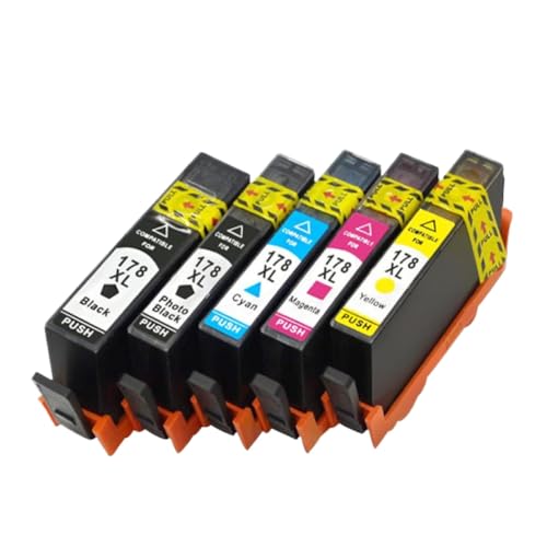 Cartouche 178 XL pour B109 B110 C309 - Pack haute capacite 5 couleurs anti-panne d'encre