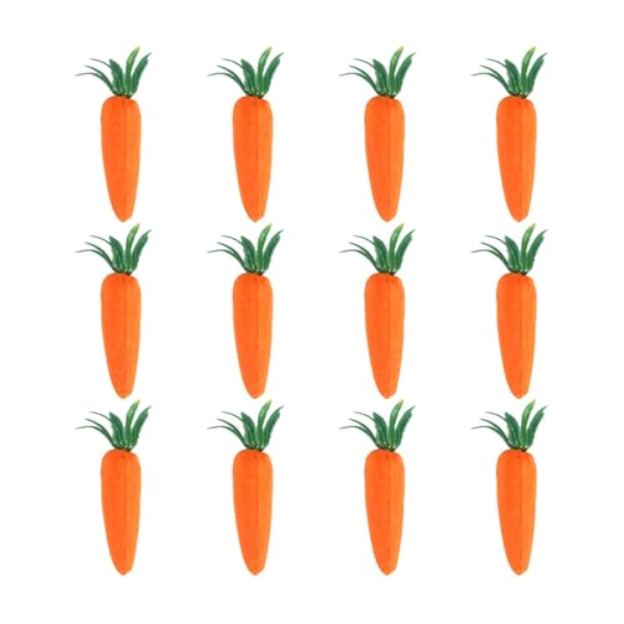 12X Mini Artificial Carrots Simulation Carrots, Home Decor