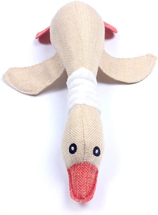 My Flipping Squeaky Duck Time! plush fabric dog/puppy toy with soft