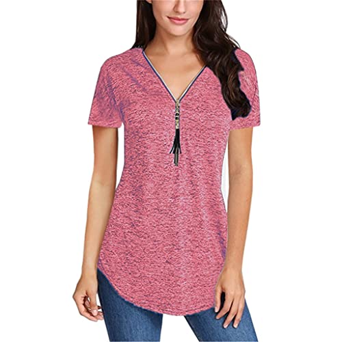 T-shirt d'été à fermeture éclair ajustable pour silhouette mince