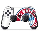 DeinDesign Skin kompatibel mit Sony Playstation 4 PS4 Controller Folie Sticker FC Bayern München Logo FCB