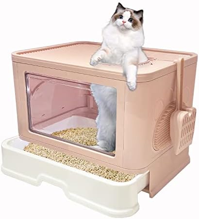 Toilet Kitty Litter House Kitty Litter Box Foldable Cat Litter Box